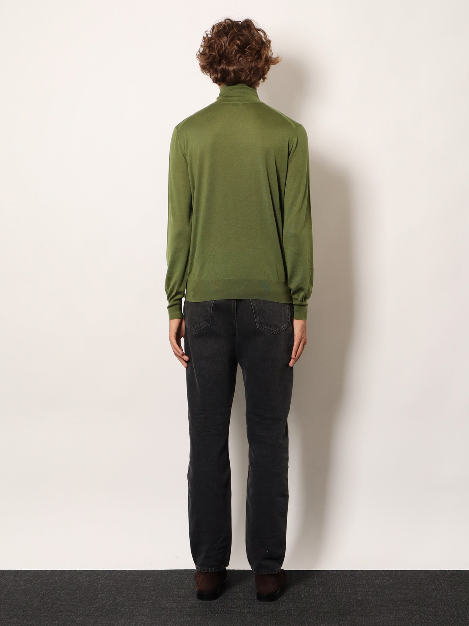'Cashmere, wool and silk turtleneck sweater'