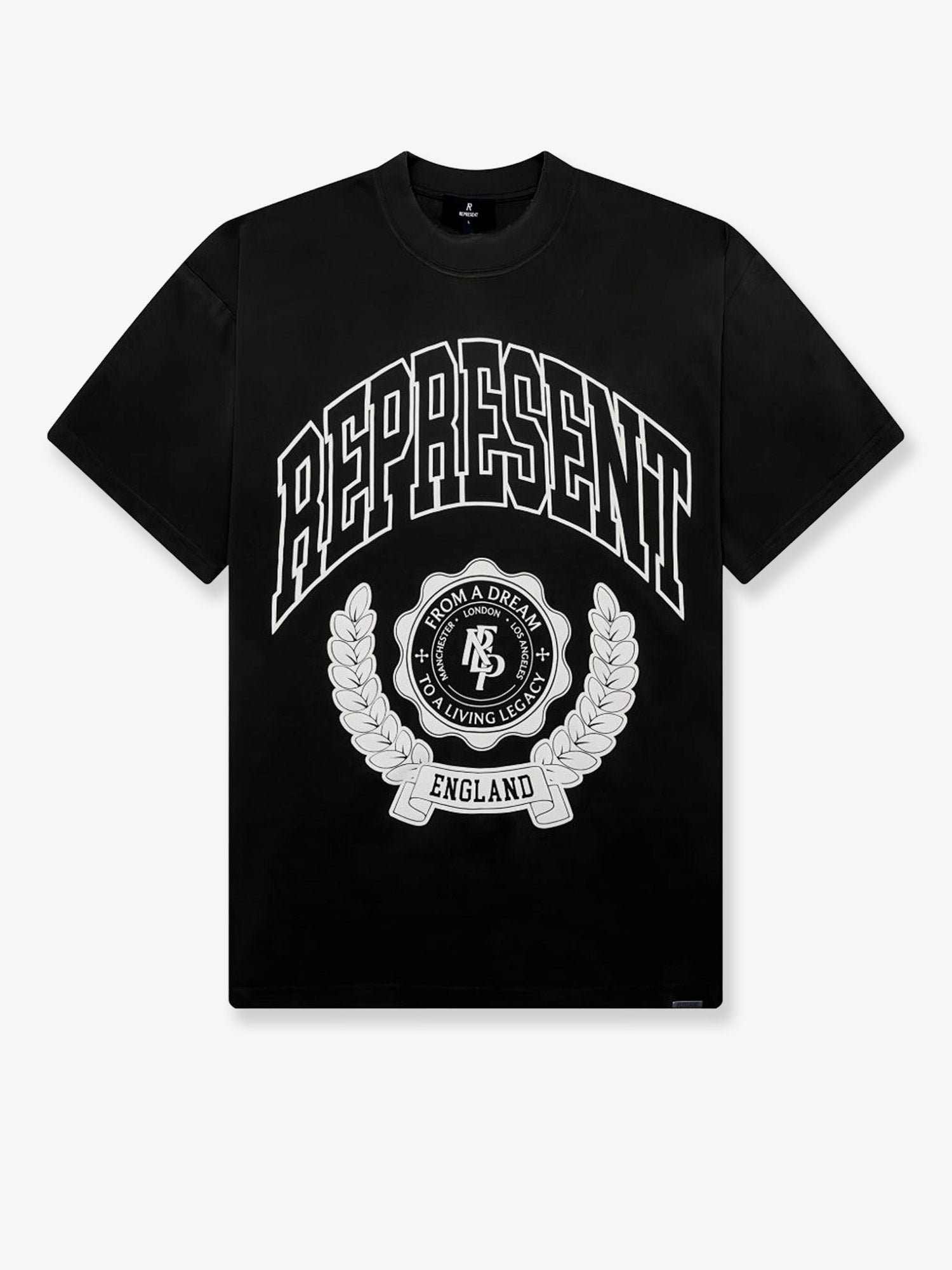 クレスト コットン Tシャツ ウィズ ディストレス エフェクト