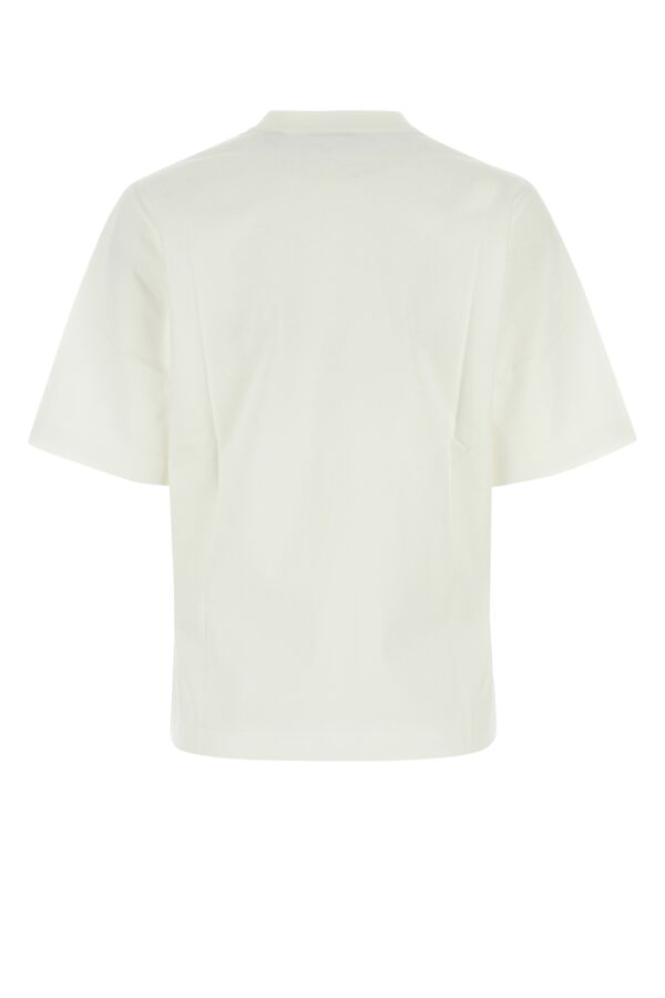 ホワイト ストレッチ コットン Tシャツ