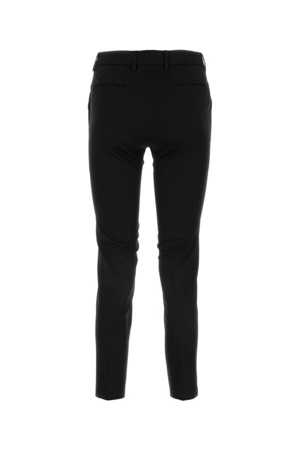 ブラック ストレッチ コットン パンツ