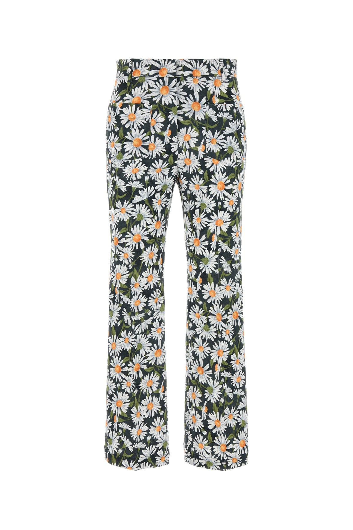 プリント ストレッチ コットン パンツ