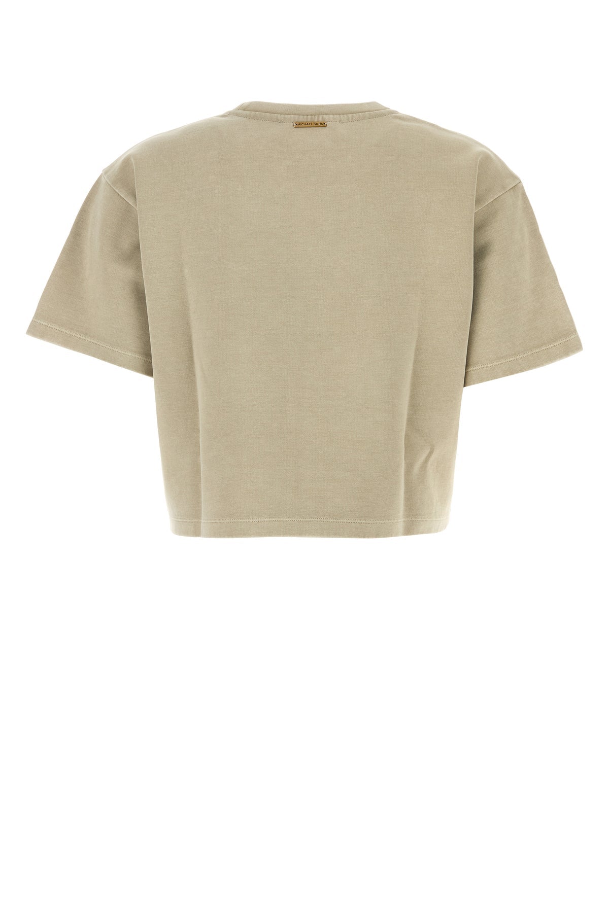 セージ グリーン コットン ブレンド Tシャツ