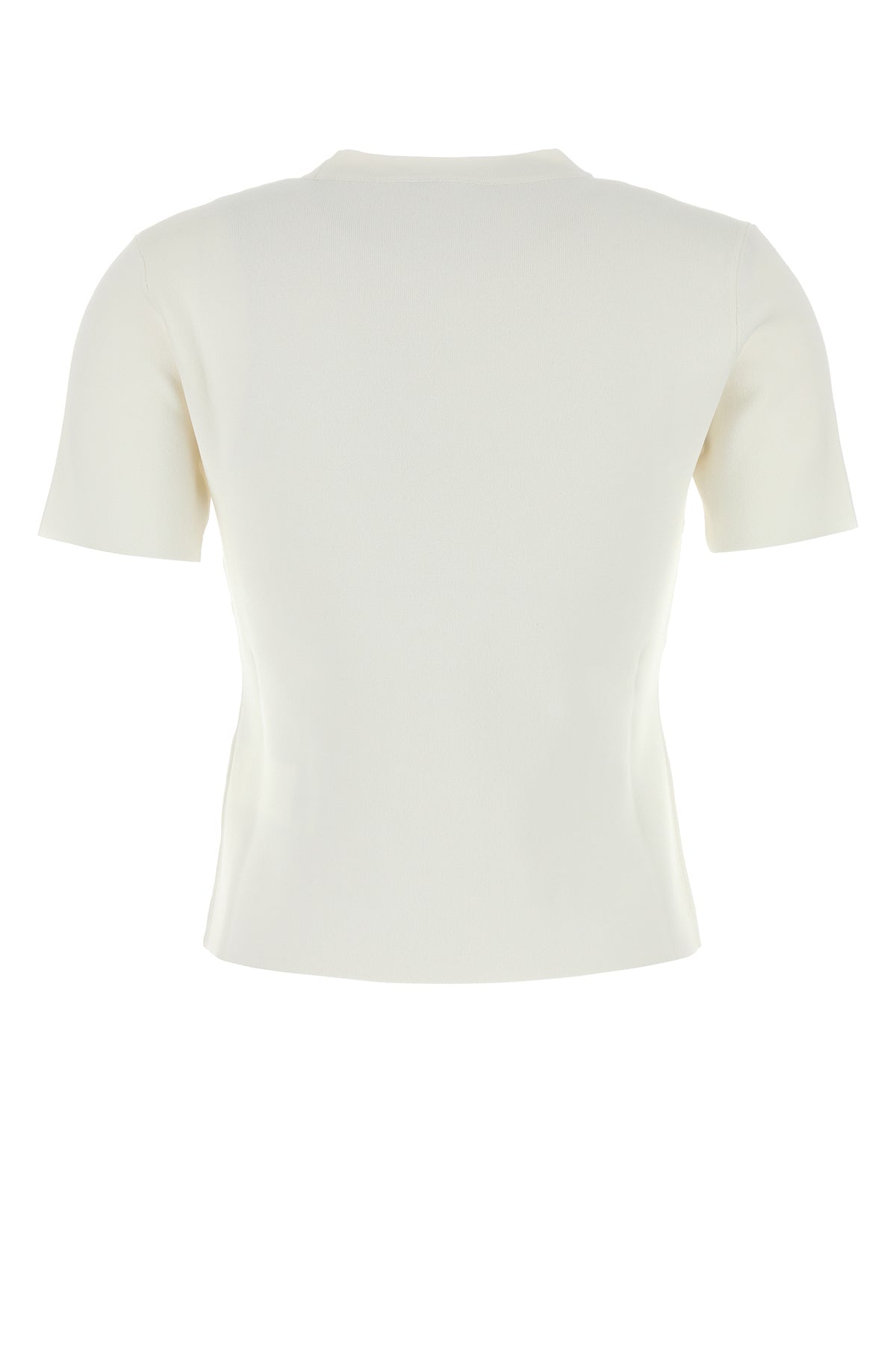 ホワイト ビスコース ブレンド Tシャツ