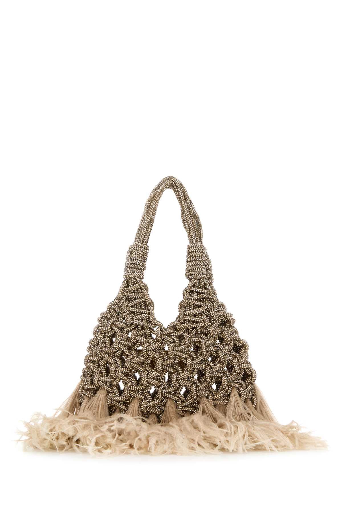 BORSA GIOIELLO E PIUME