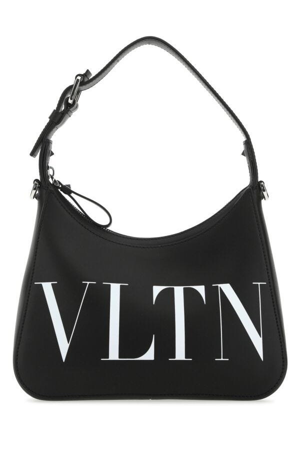 ブラック レザー VLTN ハンドバッグ