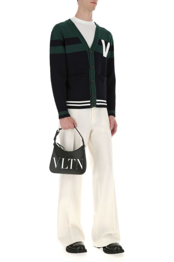 ブラック レザー VLTN ハンドバッグ