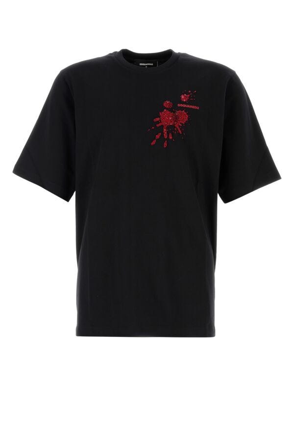 ブラック コットン Tシャツ