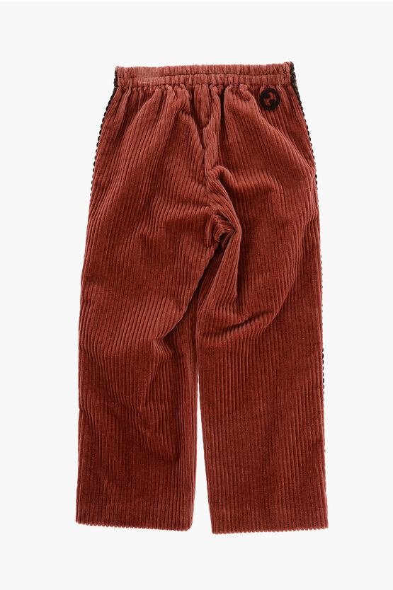 コーデュロイ パンツ ウィズ ブレード モチーフ
