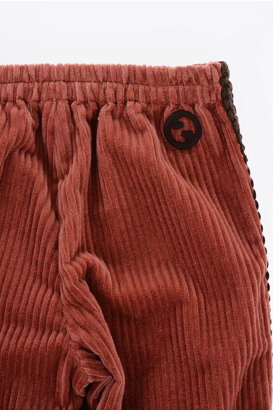 コーデュロイ パンツ ウィズ ブレード モチーフ
