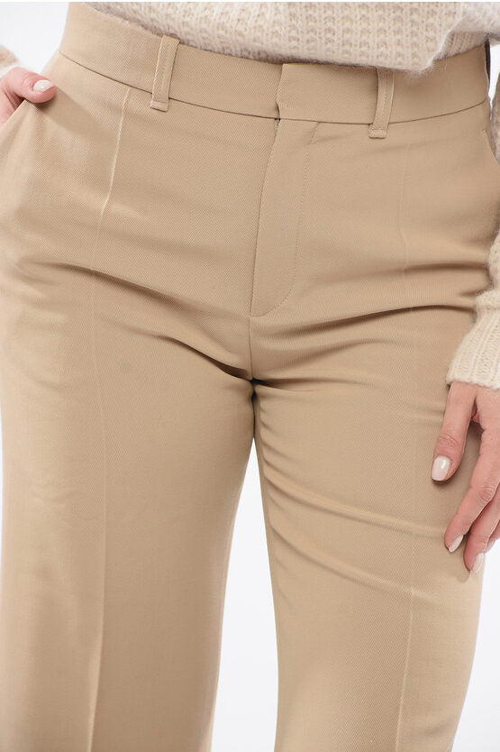 ツイル ウール フレアード フィット パンツ