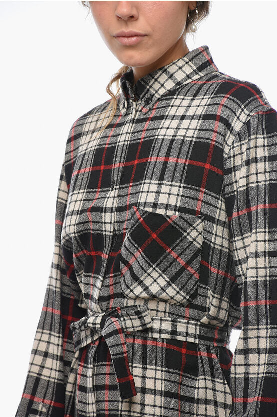 ウール ブレンド ヘリテージ シャツドレス ウィズ ベルト