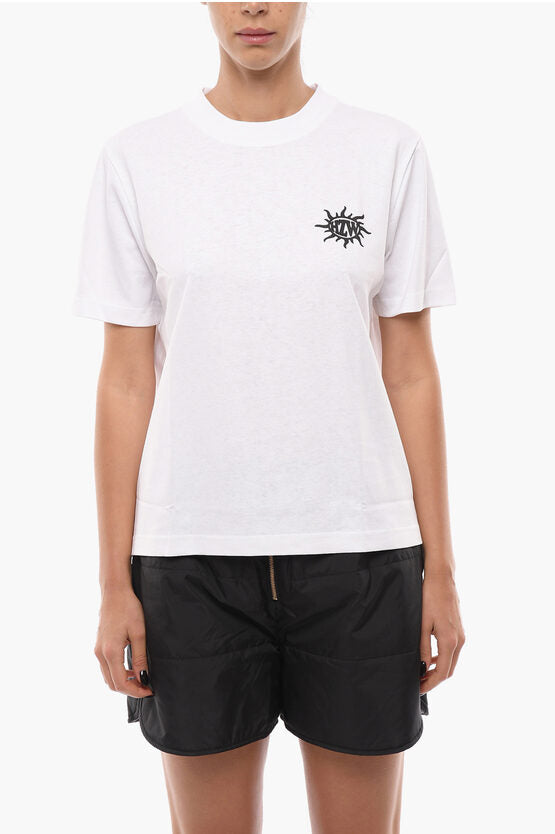 バック プリント クルーネック Tシャツ