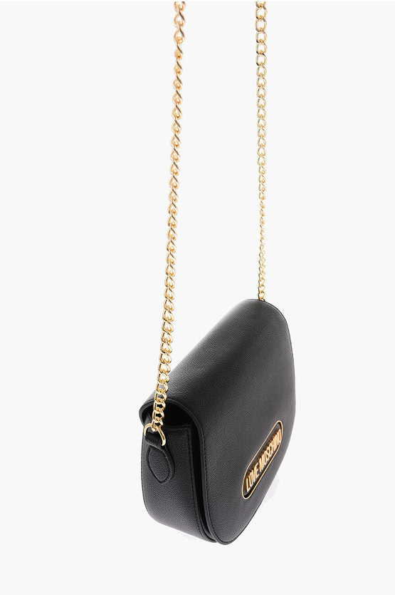 ラブ チェーン ショルダー ストラップ フェイク レザー バッグ