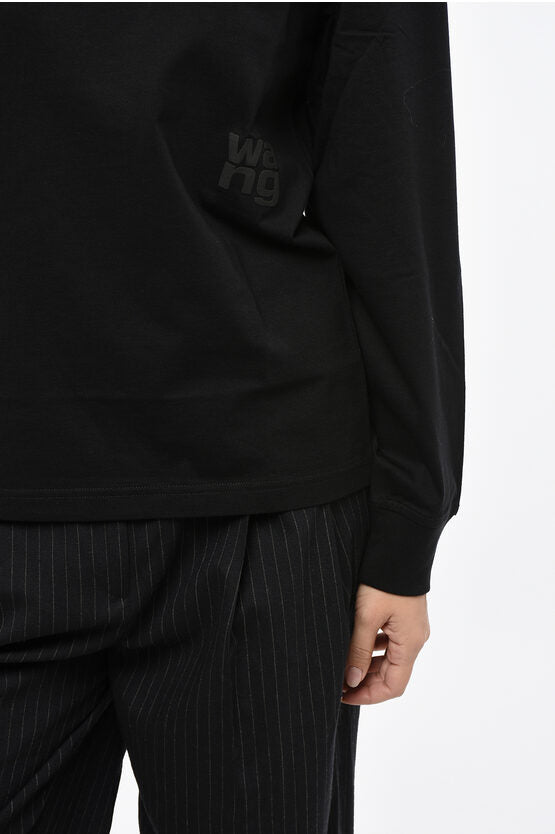 ロング スリーブ クルーネック Tシャツ ウィズ オン ロゴ