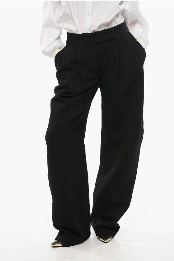 テーラード ワイド レッグ パンツ