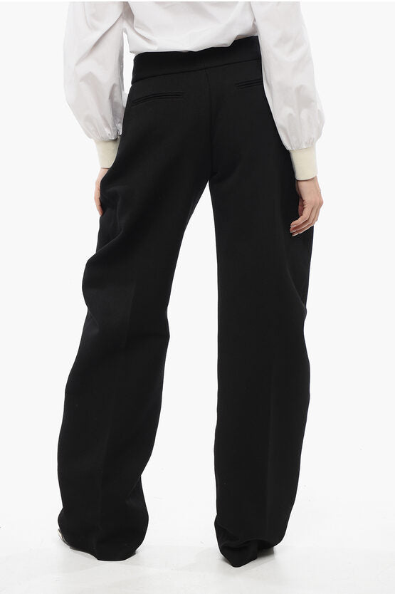 テーラード ワイド レッグ パンツ