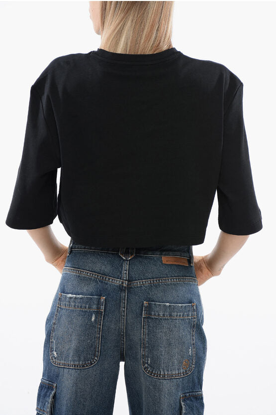 クロップド Tシャツ ウィズ オーバーサイズ フィット