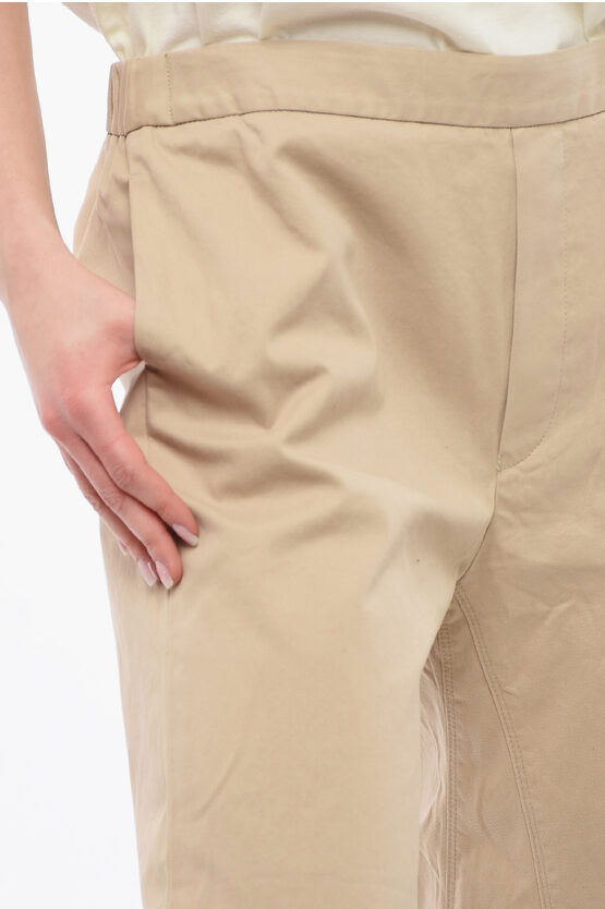 フレアード クロップ パンツ ウィズ ヘム
