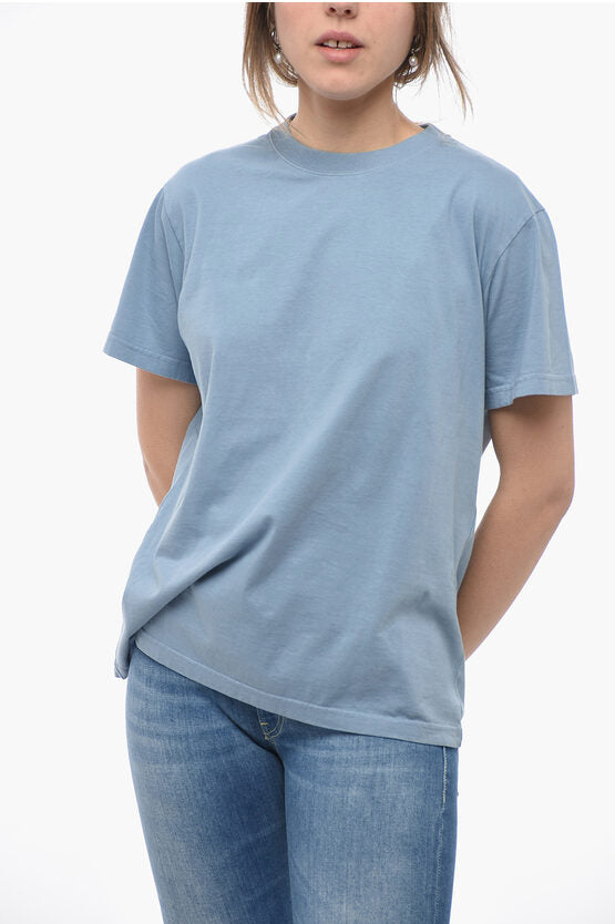 クルー ネック コットン Tシャツ