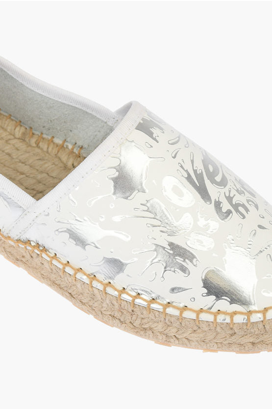 ラブ レザー SPLASH スプラッシュ プラットフォーム エスパドリーユ ウィズ ロゴ 4 CM