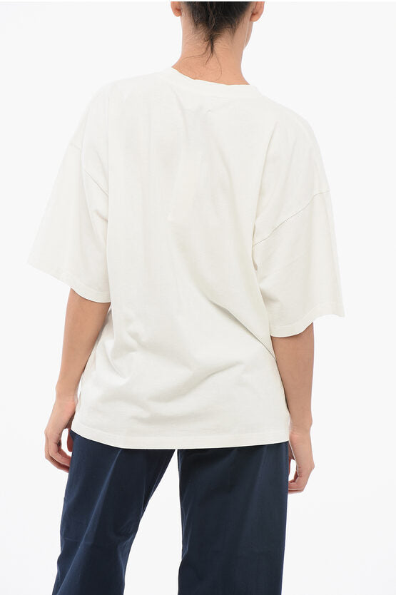 コットン クルーネック Tシャツ ウィズ ロゴプリント