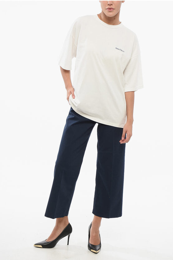 コットン クルーネック Tシャツ ウィズ ロゴプリント