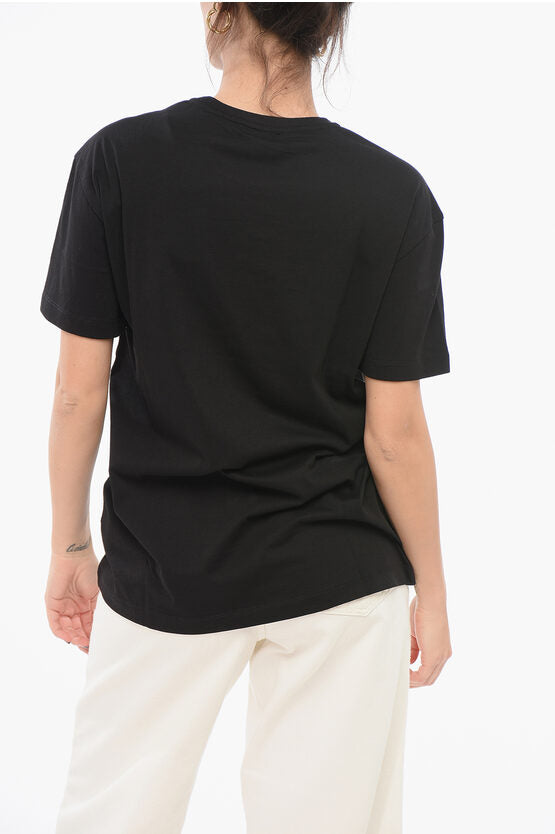 クルー ネック コットン Tシャツ ウィズ プリント