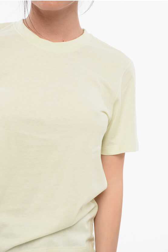 クルー ネック コットン ブレンド Tシャツ