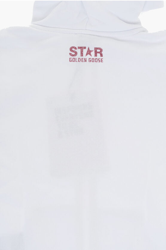 スター コットン フーディー ウィズ グリッター ディテール