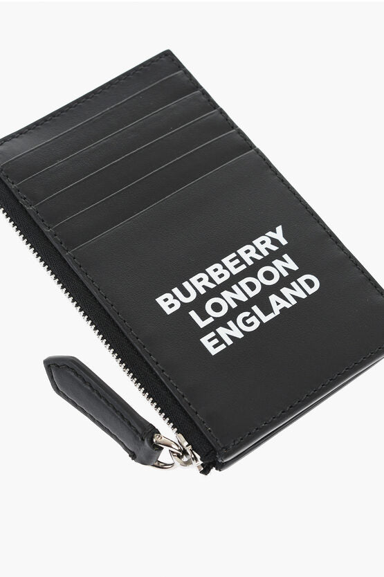 レザー ロンドン カード ホルダー ウィズ ジップ クロージャー