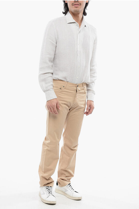 ID ストレッチ コットン パンツ ウィズ ベルト ループ
