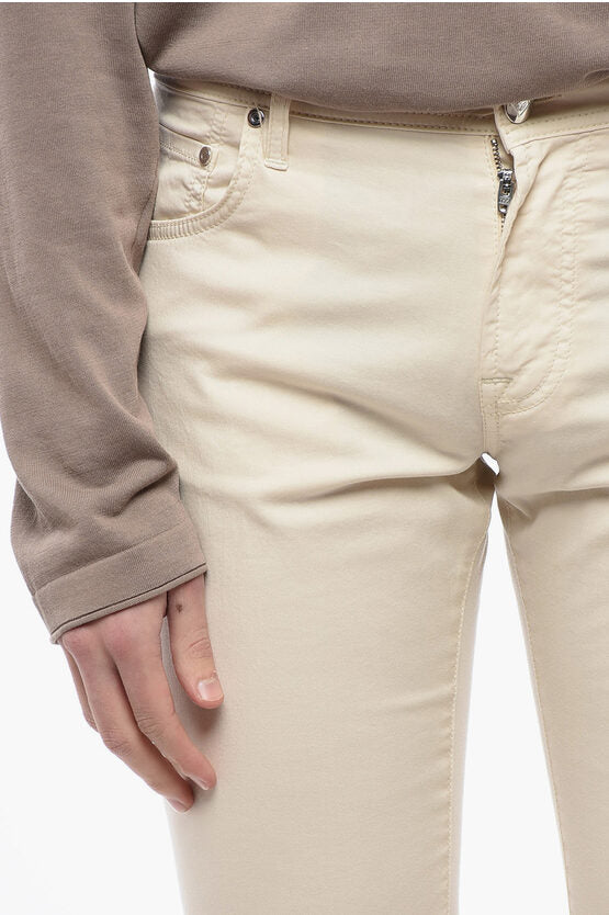 ID チノ パンツ ウィズ レザー パッチ