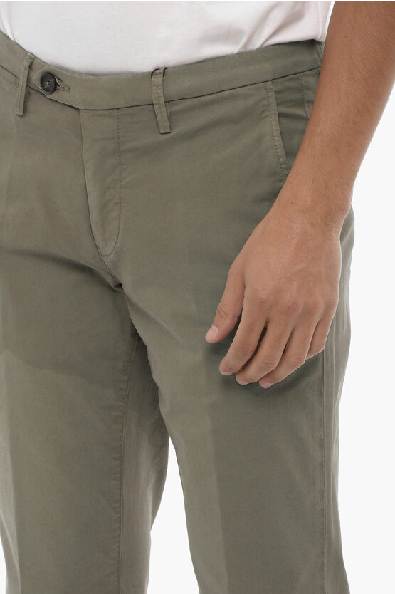 ID ストレッチ コットン チノ パンツ ウィズ ベルト ループ
