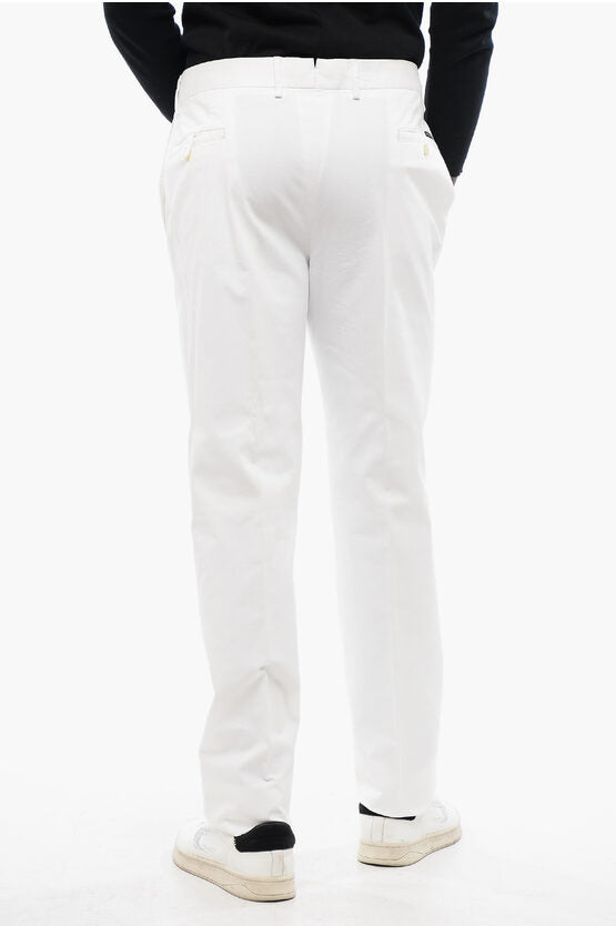 ID ストレッチ コットン アイデンティティ ストレート レッグ チノ パンツ