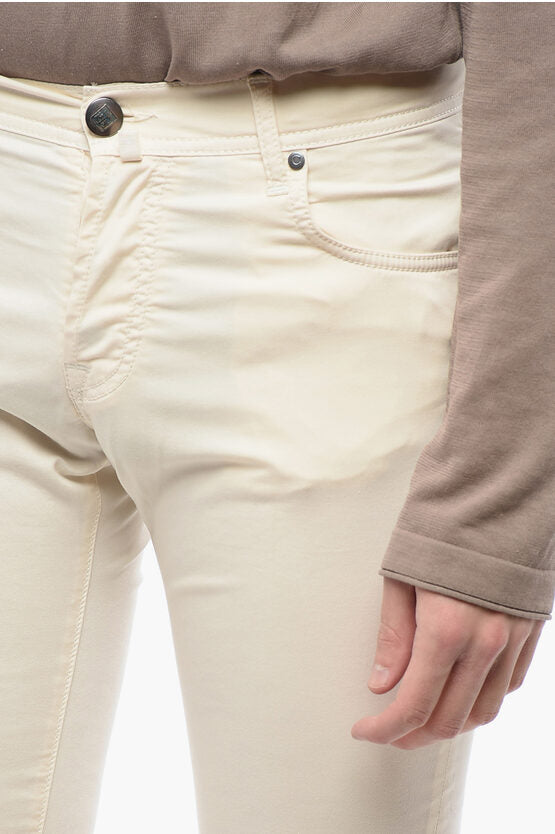 ID レギュラー ウエスト コットン ストレッチ 5 ポケット パンツ ウィズ