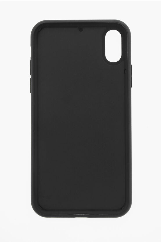 ラバー iPhone カバー ウィズ エンボス加工 ロゴ