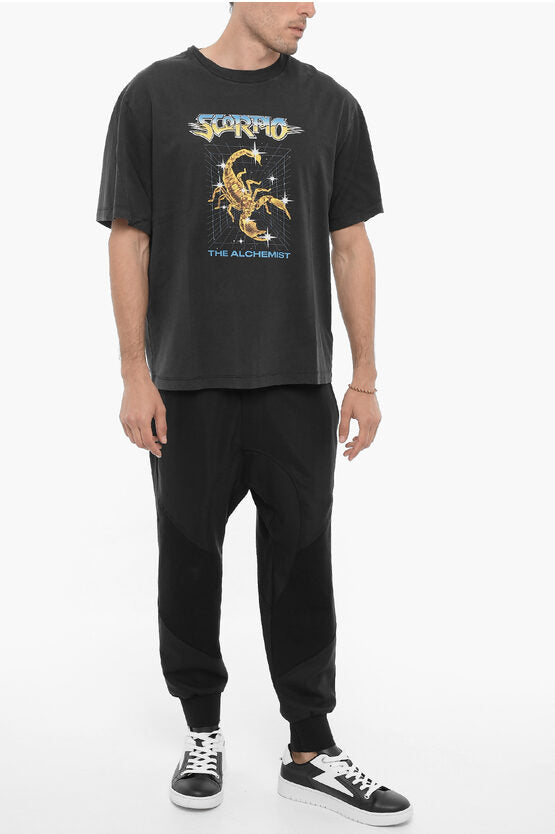 プリント クルーネック Tシャツ