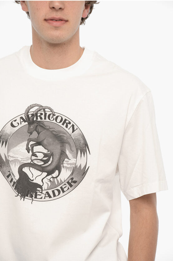 プリント リーダー クルーネック Tシャツ