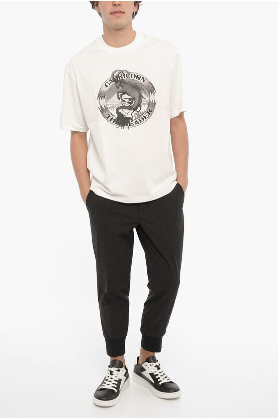 プリント リーダー クルーネック Tシャツ