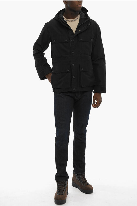 ユーティリティ Gore-Tex ゴアテックス ライン マウンテン ジャケット ウィズ スナップ ボタン