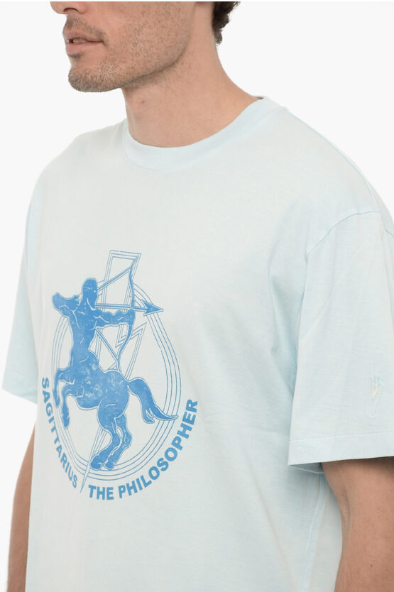 プリント クルーネック Tシャツ