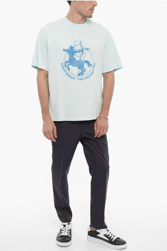 プリント クルーネック Tシャツ