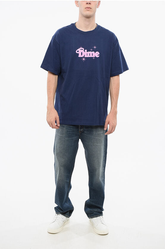 コットン クルーネック Tシャツ ウィズ フロンタル ロゴ