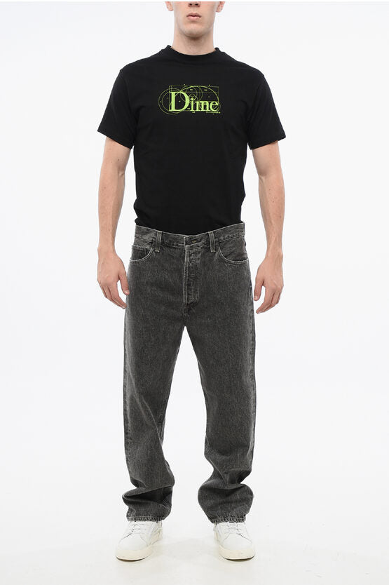 コットン クルーネック Tシャツ ウィズ フロンタル ロゴ