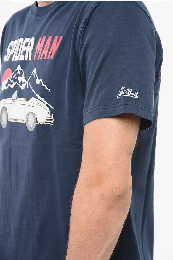 プリント マン クルーネック Tシャツ