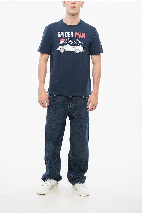 プリント マン クルーネック Tシャツ
