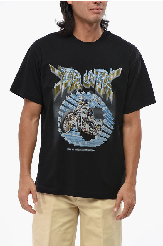 ジーンズ クチュール プリント クルーネック Tシャツ
