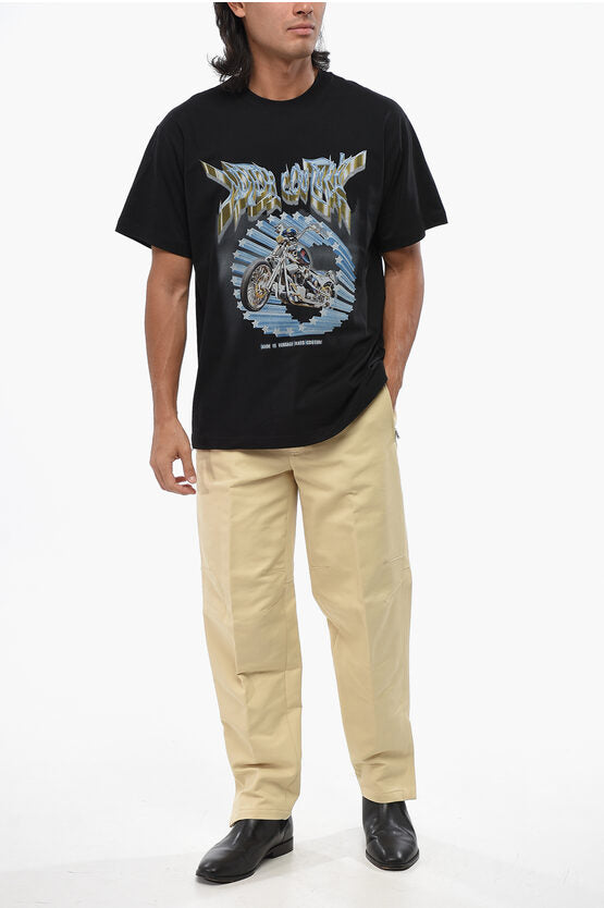 ジーンズ クチュール プリント クルーネック Tシャツ