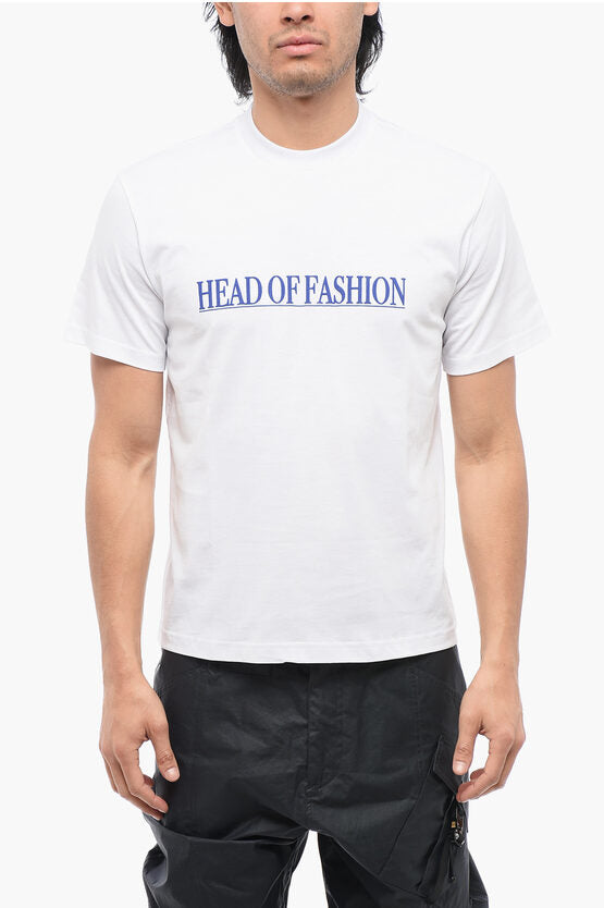 ソリッド カラー ヘッド オブ ファッション クルーネック Tシャツ ウィズ