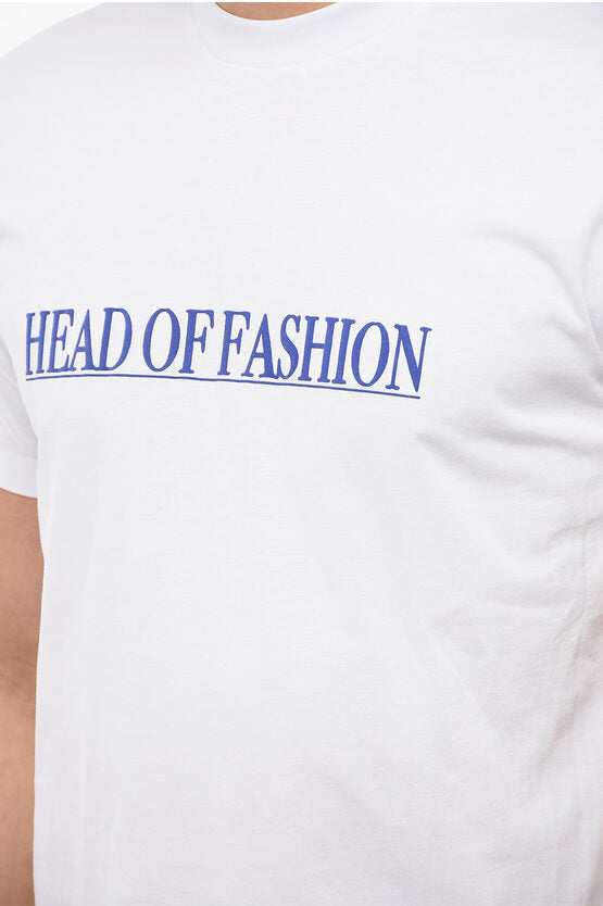 ソリッド カラー ヘッド オブ ファッション クルーネック Tシャツ ウィズ